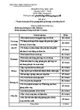 Đề kiểm tra học kỳ I môn Mĩ thuật Lớp 9 - Năm học 2017-2018 - Trường THCS Thắng Quân (Có đáp án)